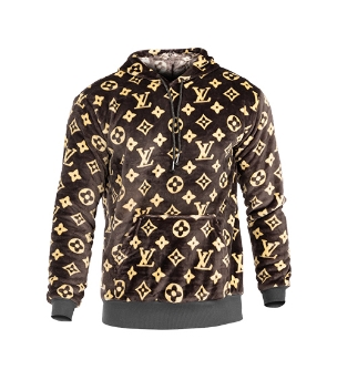هودی مردانه کلاهدار طرحدار LOUIS VUITTON مدل 41019